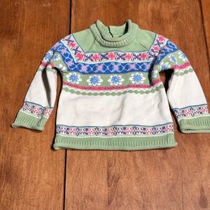 Vintage The Children's Place Fair Isle Knit Sweater - 18M
